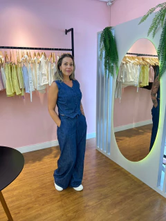 CALÇA JEANS WIDE LEG