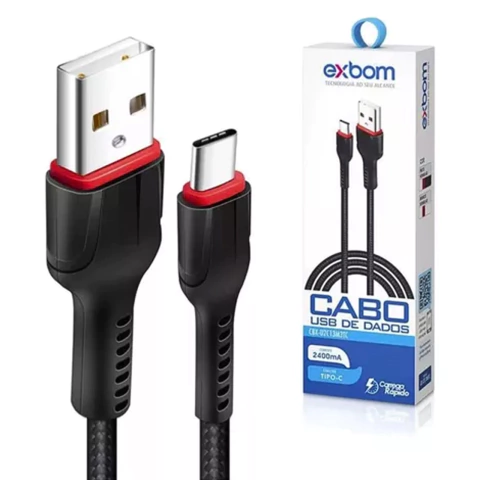 Cabo Para Celular Carregador Turbo Rápido Tipo C 1 Metro - comprar online