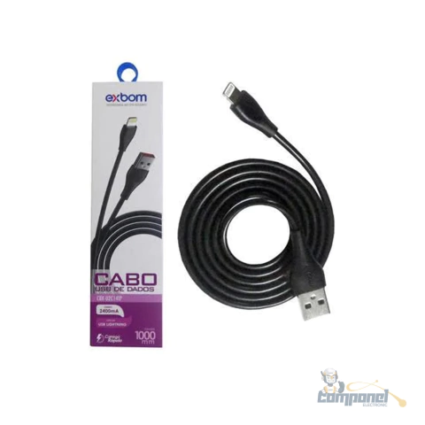 Cabo USB para Lightning iPhone 1 Metro 2.4A Reforçado – Carregamento Rápido - comprar online