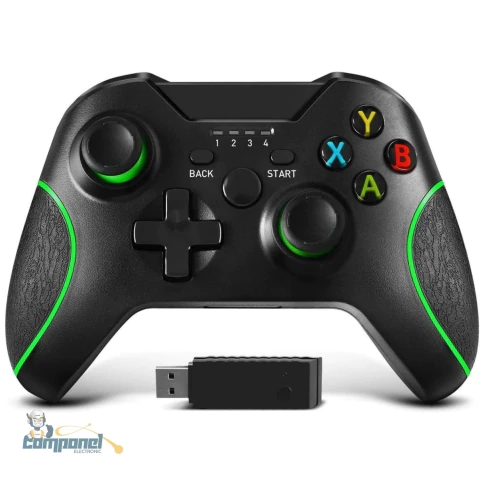 controle xbox one sem fio 2.4ghz al-6113w compatível pc e notebook alta performance - comprar online