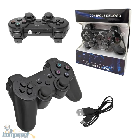 Controle Wireless Dual Shock Sem Fio Compativel Para Ps3