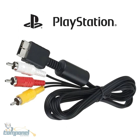 Cabo Av audio e video Compativel Com ps1 ps2 ps3