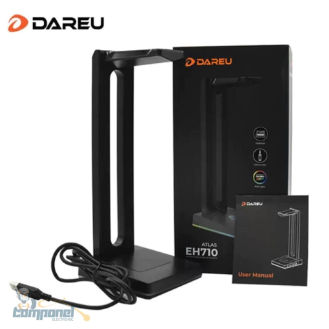 Suporte Para Fone De Ouvido Rgb Com 2 Portas Usb/ Eh710