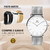 Relógio Feminino Minimalista Kingston Silver Pulseira Prata 40mm + Brindes