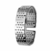 Pulseira de Relógio em Aço Inoxidável Prata 20mm Com engate rápido