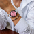 RELÓGIO BEWATCH FEMININO MINIMALISTA PULSEIRA COURO BRANCO PROFILE ROSA Aço Inoxidável banhado a titânio - comprar online