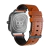 Relógio Masculino Preto Oxnard Silver Pulseira de Couro Marrom 40mm Minimalista Aço Inoxidável banhado a titânio - loja online