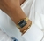 Relógio Feminino Quadrado Square Union Black Gold Full Aço Inoxidável banhado a titânio - comprar online