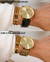 RELÓGIO BEWATCH MINIMALISTA PRETO PETITE FULL GOLD 40MM + PULSEIRA METAL GOLD 20MM - comprar online