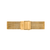 Pulseira de Relógio Mesh em Aço Inoxidável Dourado 16mm