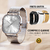 Relógio Feminino Quadrado Square Bays Unitone Pulseira Prata + Brindes