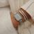 Relogio Feminino Quadrado Square Union Silver Aço Inoxidável banhado a titânio - comprar online