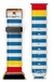 Pulseira Apple Watch de Couro Genuíno Social Duo Be Estampado Azul Listras Compatível Com Apple Watch 38/40/41mm - comprar online