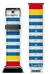 Pulseira Apple Watch de Couro Genuíno Social Duo Be Estampado Azul Listras Compatível Com Apple Watch 38/40/41mm na internet