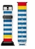 Pulseira Apple Watch de Couro Genuíno Social Duo Be Estampado Azul Listras Compatível Com Apple Watch 38/40/41mm