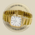 Relógio Feminino Quadrado Square Pulse Ivory Gold Aço Inoxidável banhado a titânio