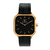 Relógio Feminino Minimalista Square Bloom Preto e Gold 40mm Aço Inoxidável banhado a titânio - comprar online