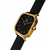 Relógio Feminino Minimalista Square Bloom Preto e Gold 40mm Aço Inoxidável banhado a titânio na internet