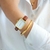 Relógio Feminino Quadrado Square Union Gold Aço Inoxidável - comprar online