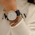 Relógio Minimalista Feminino War Silver Pulseira de Nylon Nato Azul 40mm Aço Inoxidável banhado a titânio - comprar online
