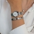 Relógio Feminino Mini Shine Silver 24mm Aço Inoxidável banhado a titânio na internet