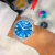 Relógio Transparente Clássico Ice Blue Clear Bewatch na internet