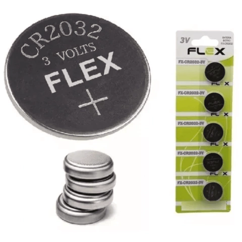 5 Baterias Cr2032 3v Relógio Pc Camera Controle Balança