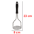 Amassador Batatas Purê Espremedor Legumes Frutas Feijão Inox