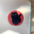 Adesivo Individual Gato Meme | Gato preto | Sticker vermelho na internet