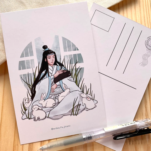 Cartão Postal - Lan Zhan de Mo Dao Zu shi na internet