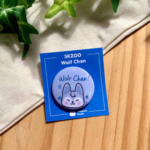 Botton SKZOO | Wolf Chan - Stray Kids - comprar online