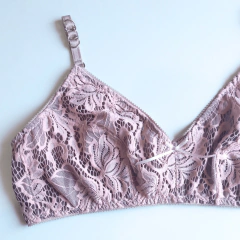 Conjunto Guipiur Rosé - Allegra María Lingerie