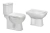 Combo de Sanitarios Piazza Amalfi: Inodoro, Deposito, Tapa y Bidet de 1 Aguero - Deco Miracema