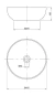 Bacha De Apoyo Circular 415x135 Peirano Bch06 - comprar online