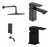 Set Griferia de Baño Peirano Soria Black: Lavatorio Bajo, Bidet, Ducha 60/70/80-192 - comprar online