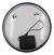 Espejo Redondo con Luz LED y Reloj Marco Negro 80x80 HKM2001 en internet