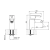 Combo Grifería de Baño Peirano Adra Lavatorio Bajo, Bidet, Ducha con Transferencia Monocomando 60/70/203 80-203P