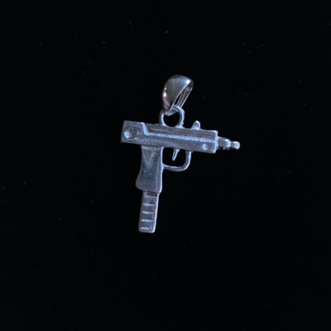 Pingente Mini Uzi - Prata 925