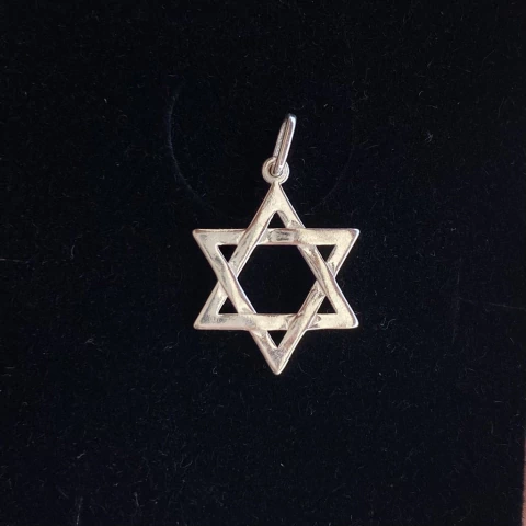 Pingente Estrela de Davi- Prata 925