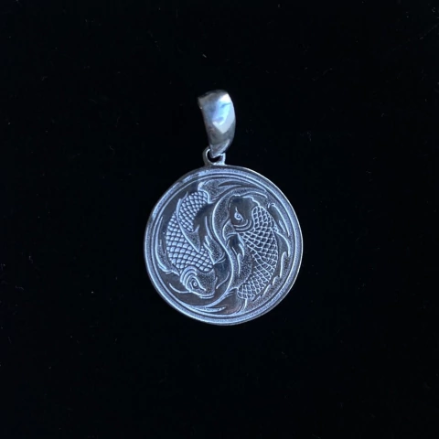 Pingente Tony Country Carpa - Prata 925