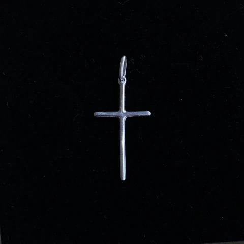 Pingente Cruz Palito M - Prata 925