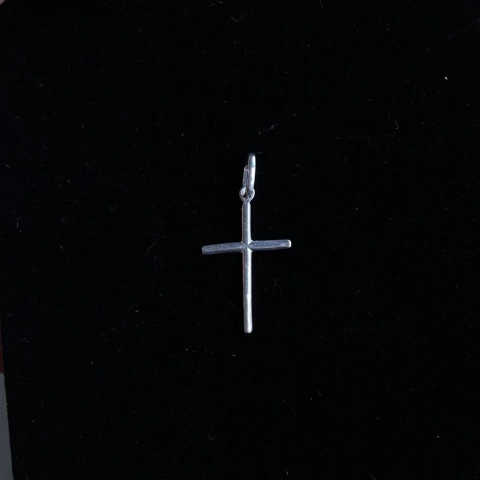 Pingente Cruz Palito P - Prata 925