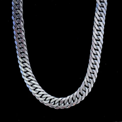 Corrente Elo Duplo 7mm - Prata Italiana