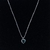 Imagem do Colar Coração Cores Zirconia Veneziana 45cm - Prata Italiana
