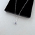 Colar Coração Cores Zirconia Veneziana 45cm - Prata Italiana