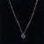 Imagem do Colar Coração Cores Zirconia Veneziana 45cm - Prata Italiana