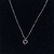Imagem do Colar Coração Cores Zirconia Veneziana 45cm - Prata Italiana
