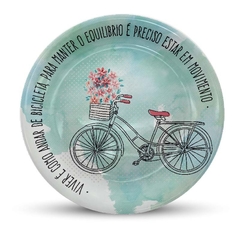 Prato de Parede Aquarela Bike