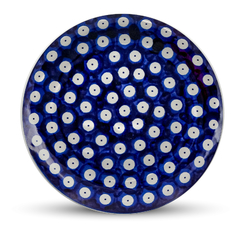 Poá Azul Prato Decorativo