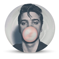 Elvis Presley Bubblegum Prato Decorativo